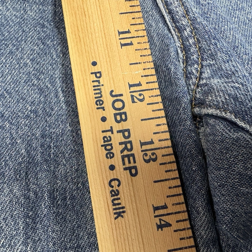 J. Crew Factory Mid Blue Wide-Leg Cropped Jeans - Picture 9 of 10